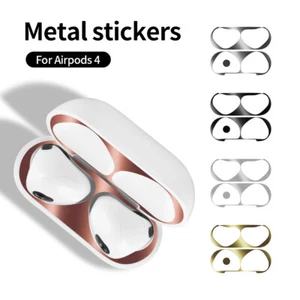 For Apple AirPods 4 4th Gen (2024) Metal Dust Guard Protective Film Sticker - Picture 1 of 14