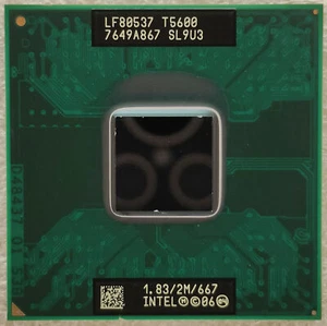 Procesador Intel Core 2 Duo T5600 2M caché 1,83 GHz, 667 MHz FSB SL9U3 - Imagen 1 de 3