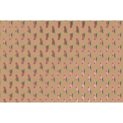 Metallic RED TRUCK Tissue Paper # 925 -- 10 Large Sheets - Image 1 of 2