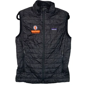 Patagonia Men's Branded Nano Puff® Black Full Zip Lightweight Vest Size Small S - Picture 1 of 14
