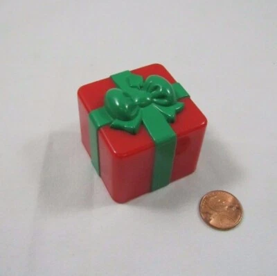 New! Fisher Price Little People Red Green Christmas Holiday Present Gift Bow - Image 1 of 2