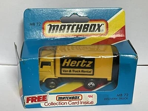Matchbox MB 72 Dodge Commando Delivery Truck Hertz 1982 Macao - Picture 1 of 10