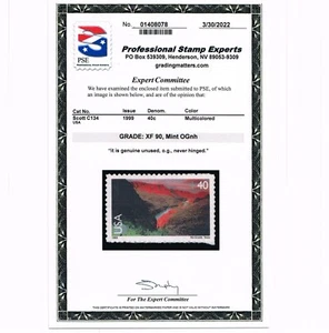 EXCELLENT GENUINE SCOTT #C134 MINT PRISTINE OG NH PSE CERT GRADED VF-XF 85 - Picture 1 of 3