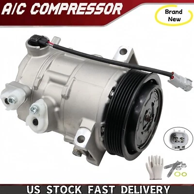 Brand New OEM A/C Air Compressor + Cluth For 2009-2017 Jeep Compass Patriot Foto 1 de 4