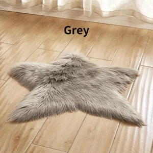  Five Pointed Star Area Rug Carpet Mat Pad Fluffy Cushion Home Floor Decor Soft - Picture 1 of 26