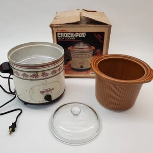 New Vintage Rival 3150 Crock Pot Slow Cooker Removable Stoneware 3.5Qt Brown - Picture 1 of 18