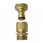 Outside Tap Connector Brass 3/4 Hose Quick-Connect Threaded Reducer Copper Pipe