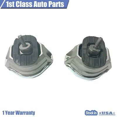 2PCS Front LH & RH Engine Mount Set for 2004-2010 BMW 525i 528i 530i 2.5L 3.0L - Image 1 of 4