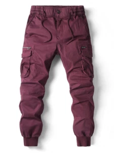 Essential Men's Solid Cargo Pants - Effortless Style and Comfort for Every Adven - Picture 1 of 65