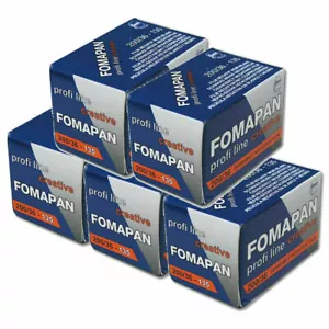 5x Fomapan 200 B&W Film - 35mm 36exp - Picture 1 of 1