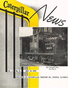 Caterpillar News Booklet Nov 1939 Diesel 35, D7, D17000 - Bild 1 von 2