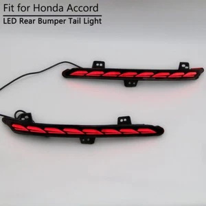 For Honda Accord 2018-2022 LED Rear Bumper Tail Light Brake Lamp w/ Dynamic Turn - Picture 1 of 8