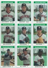 1987 TOLEDO MUD HENS TEAM SETS TCMA 25, + PROCARDS 30 CARDS, DETROIT TIGERS FARM