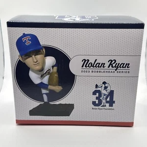 PITCHER NOLAN RYAN Foundation 34 MLB TEXAS RANGERS BOBBLEHEAD Series 2023 HOF - Picture 1 of 5