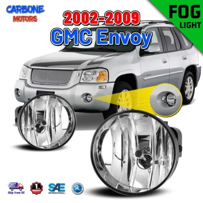 Luz antiniebla para 02-09 GMC Envoy lente transparente reemplazo de fábrica lámpara halógena izquierda+derecha Foto 1 de 4