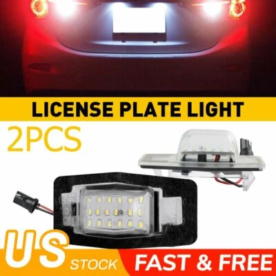 2PCS LED License Plate Light for Ford Escape 2001-2007 Mercury Mariner 2005-2007 - Image 1 of 4