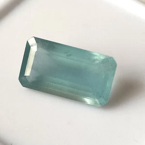 Natural Aquamarine Blue 5.05 Cts 8.1X14.7 mm Emerald Cut Faceted Loose Gemstone - Picture 1 of 5