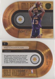 2010-11 Panini Gold Standard Gold Records /299 Wilt Chamberlain #9 HOF