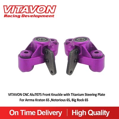 Vitavon Front Knuckle with Titanium Steering Plate For kraton 6S Nortorious 6S - Image 1 of 4