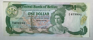 1983 Belize One 1 Dollar, Elizabeth, QEII, CRISP banknote - Picture 1 of 2