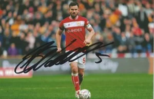 BRISTOL CITY: BAILEY WRIGHT SIGNED 6x4 ACTION PHOTO+COA - Picture 1 of 1