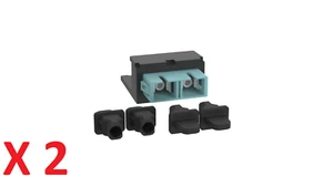 Panduit Mini-Com Aqua Multimode SC Fiber Optic Adapter Module CMDAQSCBL X 2 - Foto 1 di 6