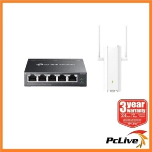 TP-LINK ES205GP PoE+ Switch + EAP625-Outdoor Access Point Omada Cloud Essentials - Picture 1 of 13
