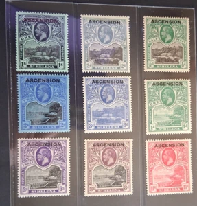 Himmelfahrt 1922 kg v 1/2d bis 3s SG 1 - 9 Sc 1 - 9 Überdrucksatz 9 MLH - Bild 1 von 2