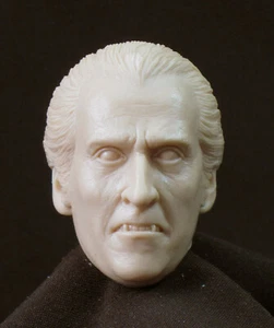 E# Christopher Lee Dracula CUSTOM RESIN HEAD SCULPT. Action figures 1/6 scale. - Foto 1 di 3