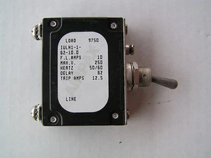 Interruptor Airpax IULN1-1-62-10.0 10 Amp 250 Voltios NUEVO Envío Gratis - Imagen 1 de 4