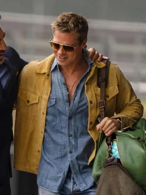 F1 Brad Pitt Levis highland suede trucker Premium jacket Large Sunspel Belstaff  - Image 1 of 4