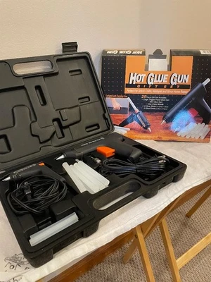 Kit pistola pegamento caliente, pistolas de pegamento grandes y mini con 21 palos Foto 1 de 3