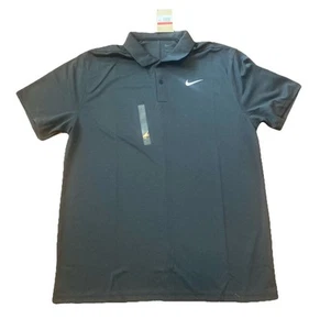 Nike Victory Men’s Golf Polo Shirt Size Large Dark Gray New W/ Tags Dri-fit 073 - Picture 1 of 4