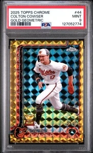 2025 Topps Chrome #44 Colton Cowser Gold Geometric 22/50 PSA 9 - Bild 1 von 2