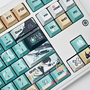 Zenless Zone Zero Asaba Harumasa PBT Keycap 130+ Keys Cherry MX For Keyboards - Picture 1 of 13