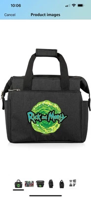 Bolsa de almuerzo PICNIC TIME Rick and Morty On The Go, lonchera refrigeradora suave, aislada Foto 1 de 4