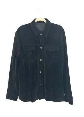Reiss Jacket Men’s Real Suede Black VTG 1997 Chore Lined Coat Trucker Size XL - Image 1 of 4
