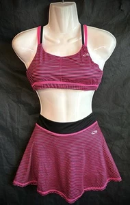 Girls~CHAMPION~Pink Striped Activewear Set~Top & Skirt~Sz YOUTH XL 14-16~SKU040 - Picture 1 of 11