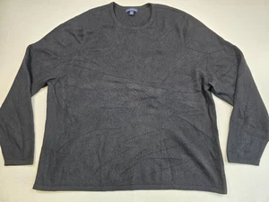 Lands End Womens 100% Cashmere Sweater 3X 24W-26W Black - Picture 1 of 4