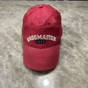 Gorra/gorra Bassmaster 1968 vintage - gancho y bucle rojo adulto ajustable - Imagen 1 de 9