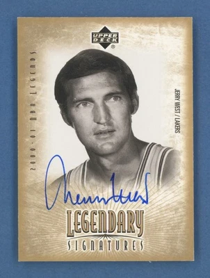 Jerry West 2001 Upper Deck Legendary Signatures Auto Card #JW - Image 1 of 2