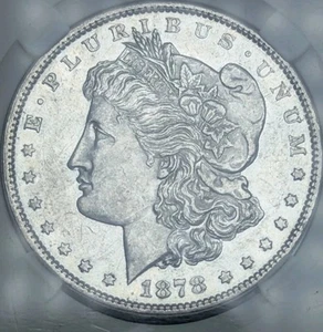 1878 Morgan Silver Dollar PL Rev 79 MS Detail 63+ - Picture 1 of 4