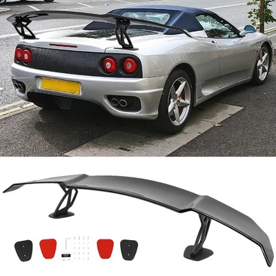 55" Gloss Black Rear Trunk Spoiler GT Style Racing Wing For Ferrari 360 Modena Foto 1 de 4