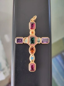 Thomas Sabo Anhänger Silber 925, vergoldet, Kreuz. UVP 265,00 Euro - Bild 1 von 2