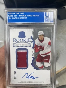 2023/24 Upper Deck The Cup MARCO KASPER Rookie Patch AUTO RPA #237/249 Red Wings - Picture 1 of 3