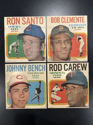 1970 Topps carteles de béisbol inserciones juego completo de 24 Clemente Bench Carew Ex++ Foto 1 de 4