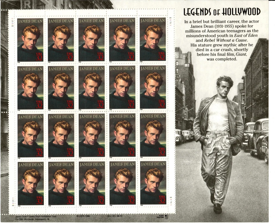 Scott 3082 32¢ James Dean MNH Free Shipping in the USA - Image 1 of 1