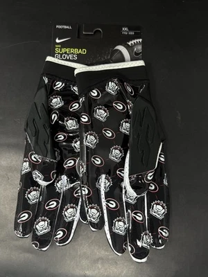 Guantes de fútbol americano Nike Superbad emitidos por el nuevo equipo Georgia Bulldogs 2XL UGA Dawgs Foto 1 de 4