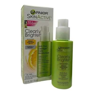 Garnier Clearly Brighter Anti-Sun Damage Daily Moisturizer Vitamin C 2.5 oz - Изображение 1 из 4
