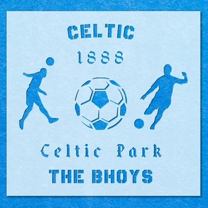 Celtic Football Sports Stencil: Mylar Airbrush Wall Art Painting Crafts , DIY - Picture 1 of 11